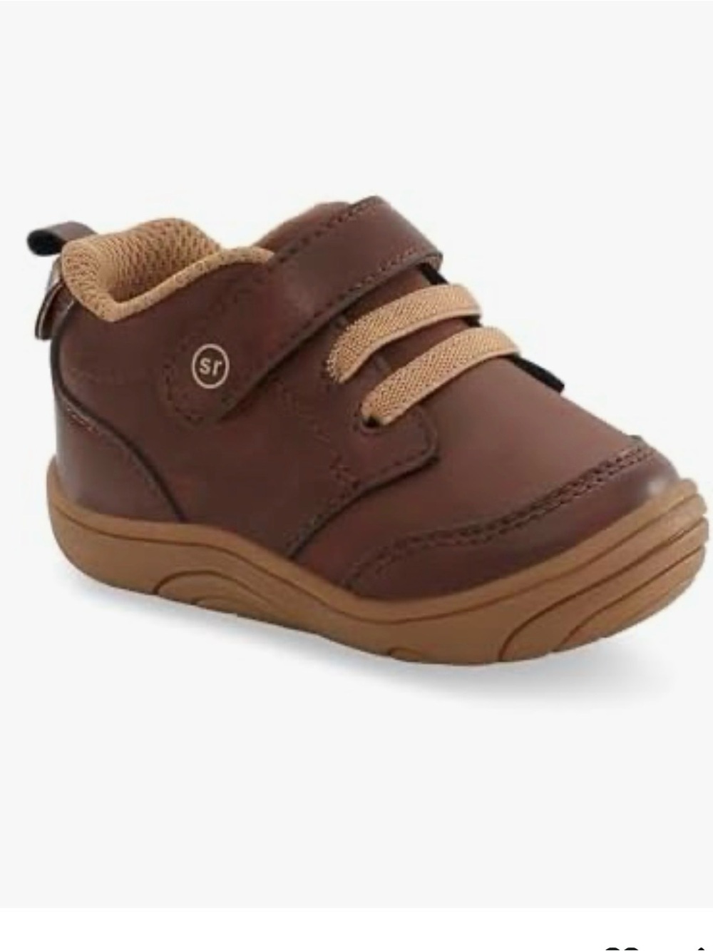 Stride Rite 360 Brown Leather First Walker Shoes size 6